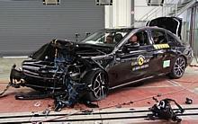 Mercedes-Benz E-Klasse im Euro-NCAP-Crashtest.  Foto:Euro NCAP